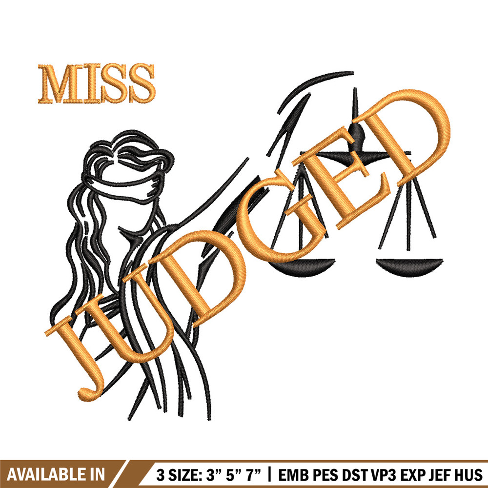 Miss judged embroidery design, Logo embroidery, Embroidery file,Embroidery shirt, Emb design, Digital download.jpg