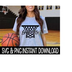 Basketball SVG. Gators Mascot Basketball PNG, Basketball Team Tee Shirt SVG, Instant Download, Cricut Cut Files, Silhouette Cut Files, Print