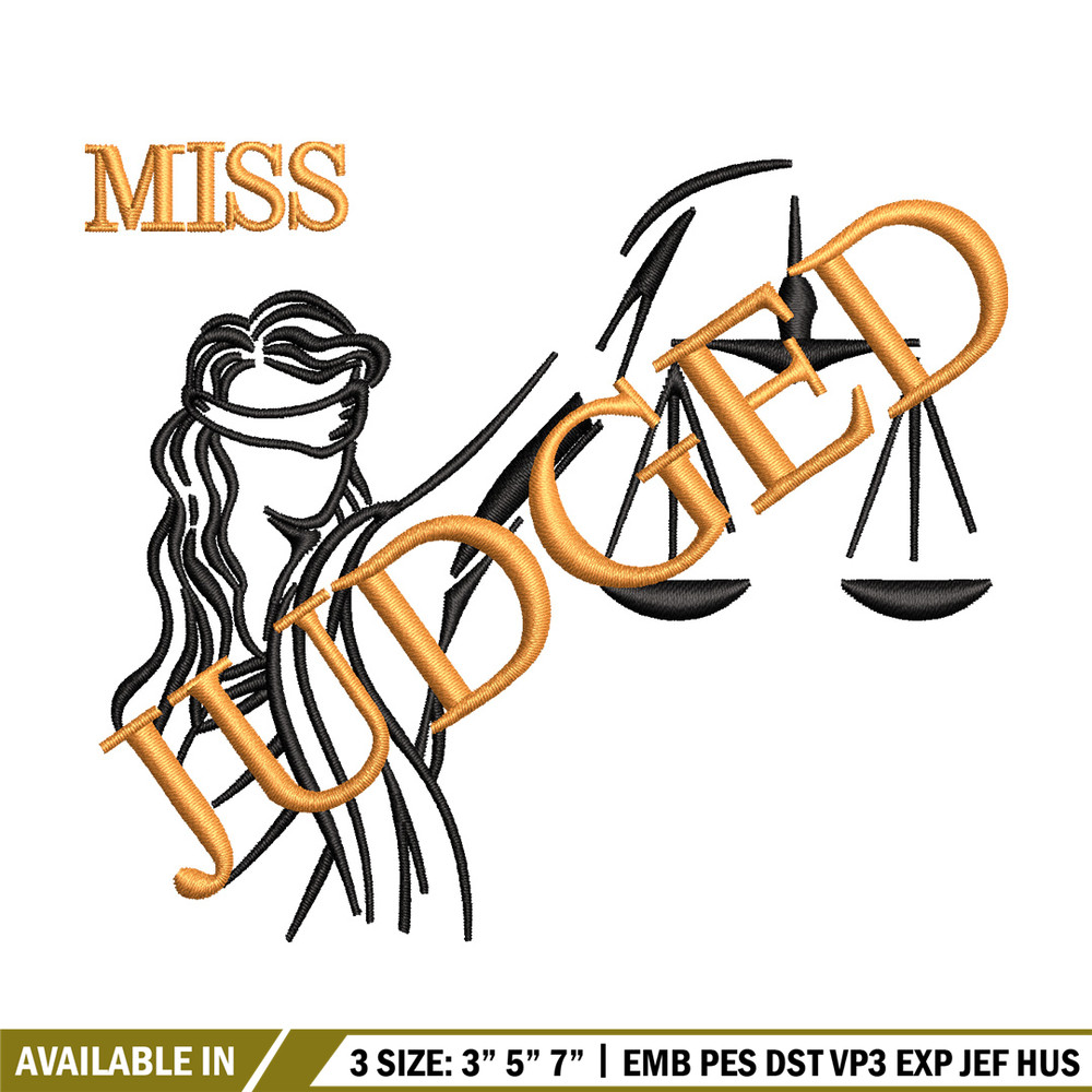 Miss judged embroidery design, Logo embroidery, Embroidery file,Embroidery shirt, Emb design, Digital download.jpg