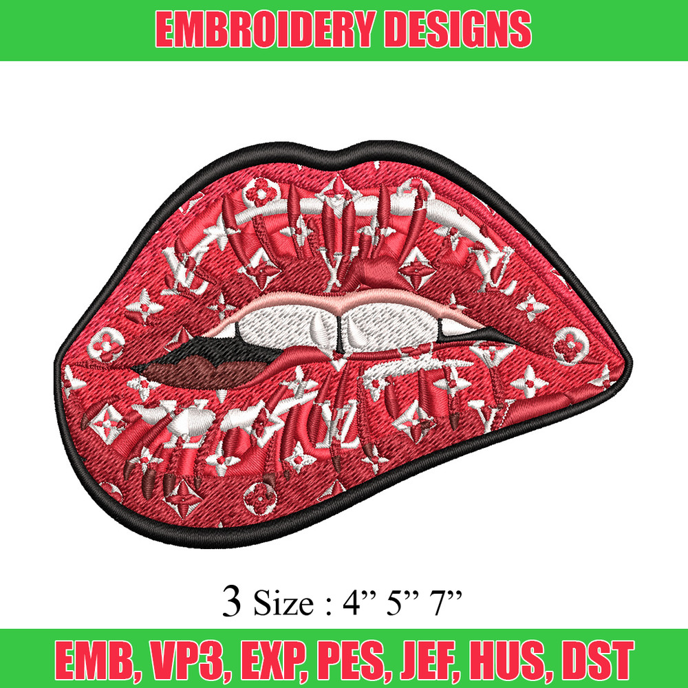Red Lip Embroidery Design, Lips Embroidery, Embroidery File, Brand Embroidery, Logo shirt, Digital download.jpg