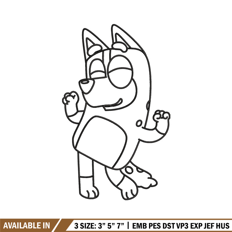 Mom Bluey Coloring Pages Embroidery, Bluey Embroidery, Embroidery File, cartoon design, cartoon shirt, Digital download..jpg