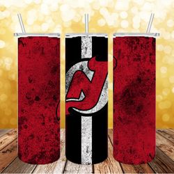 new jersey devils tumbler png, sports tumbler design, straight design 20oz/ 30oz skinny tumbler, instant download