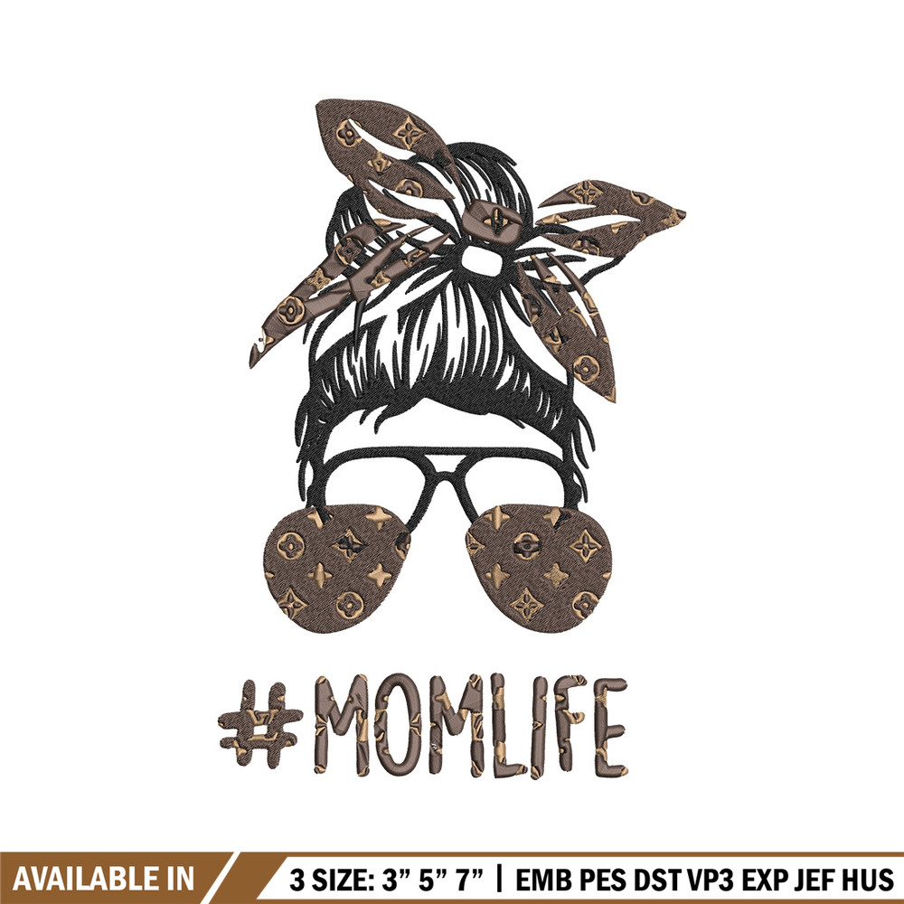Mom life lv Embroidery Design, Louis vuitton Embroidery, Embroidery File, Brand Embroidery, Logo shirt, Digital download.jpg