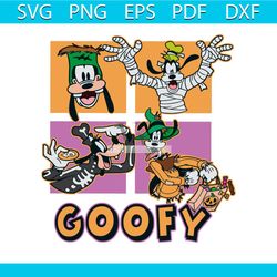 cute disney goofy spooky vibes svg graphic design file