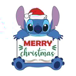stitch merry christmas svg, merry christmas svg, christmas ornament svg, christmas svg digital download
