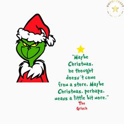 funny santa grinch maybe christmas svg digital cricut file