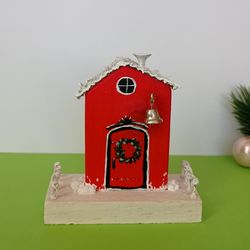 christmas mini wooden house handmade