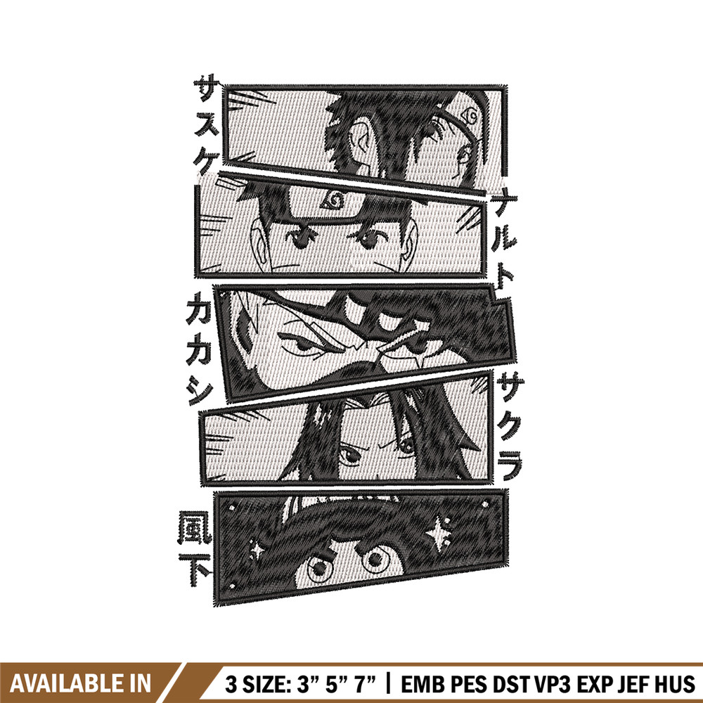 Naruto anime embroidery design, Naruto embroidery, Logo design, anime design, anime shirt, Digital download.jpg