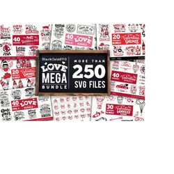 valentine mega bundle svg bundle 256 designs
