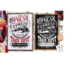polar express train svg,  polar express, polar train svg,  christmas express svg, farmhouse christmas poster svg,