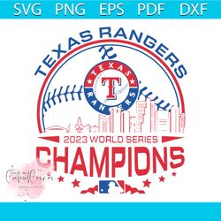 texas rangers 2023 world series champions svg download