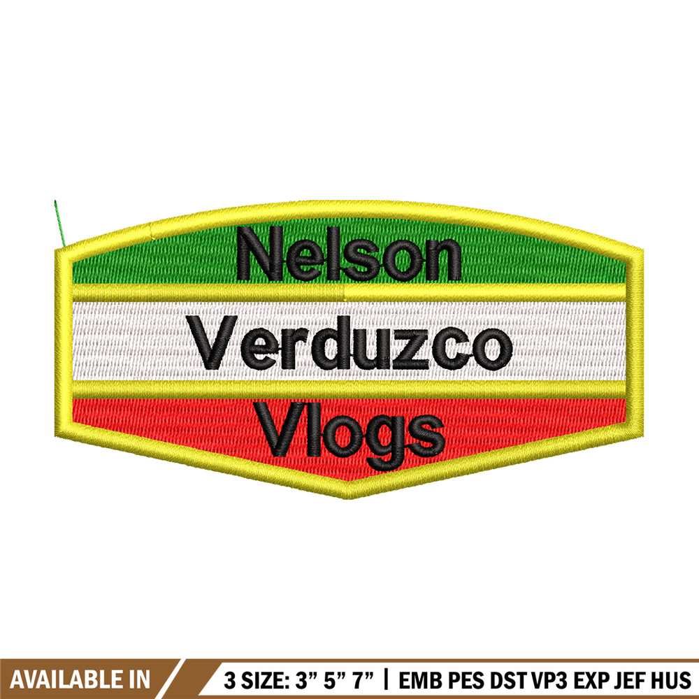 Nelson verduzco vlogs logo embroidery design, logo embroidery, Embroidery shirt, logo design, Digital download..jpg