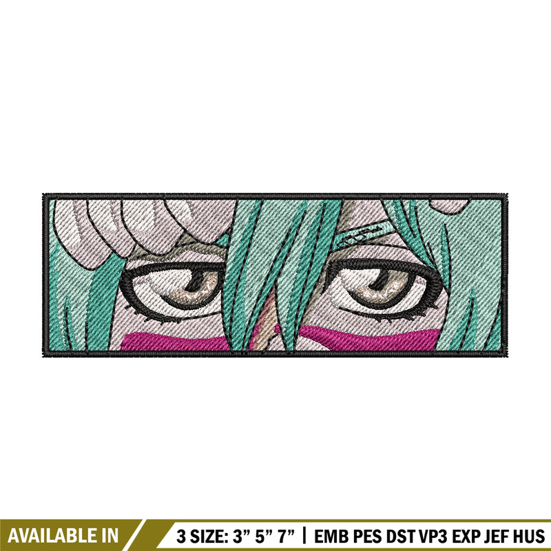 Nel tu eyes embroidery design, Bleach embroidery, Anime design, Embroidery shirt, Embroidery file, Digital download.jpg