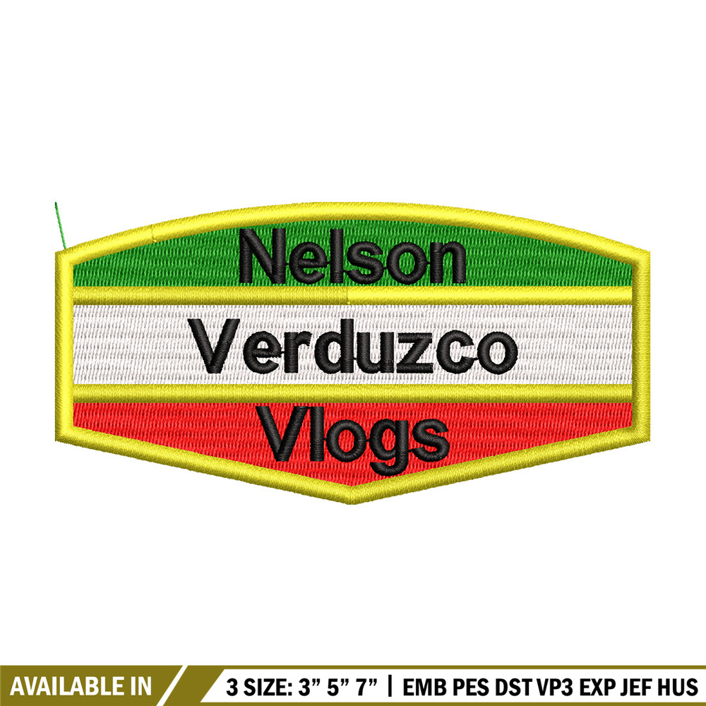 Nelson verduzco vlogs logo embroidery design, logo embroidery, Embroidery shirt, logo design, Digital download..jpg