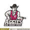 New Mexico State Aggies embroidery, New Mexico State Aggies embroidery, logo Sport, Sport embroidery, NCAA embroidery..jpg