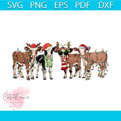 christmas cow santa hat funny farm animal png download