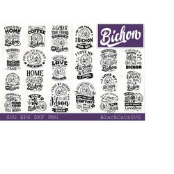 bichon bundle svg 20 designs, bichon dog svg, i love my bichon svg, bichon dog svg, bichon lover bundle svg, dog bundle svg