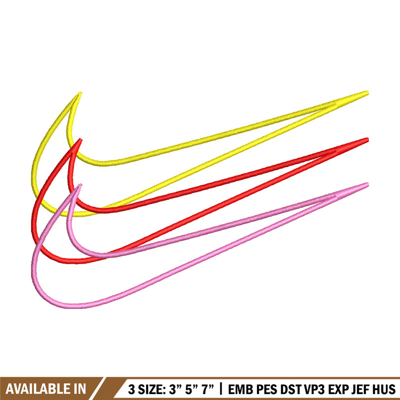 Nike 3 sign embroidery design, Logo embroidery, Nike design, Embroidery shirt, Embroidery file,Digital download.jpg