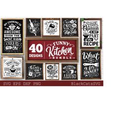 funny kitchen bundle svg 40 designs vol 1