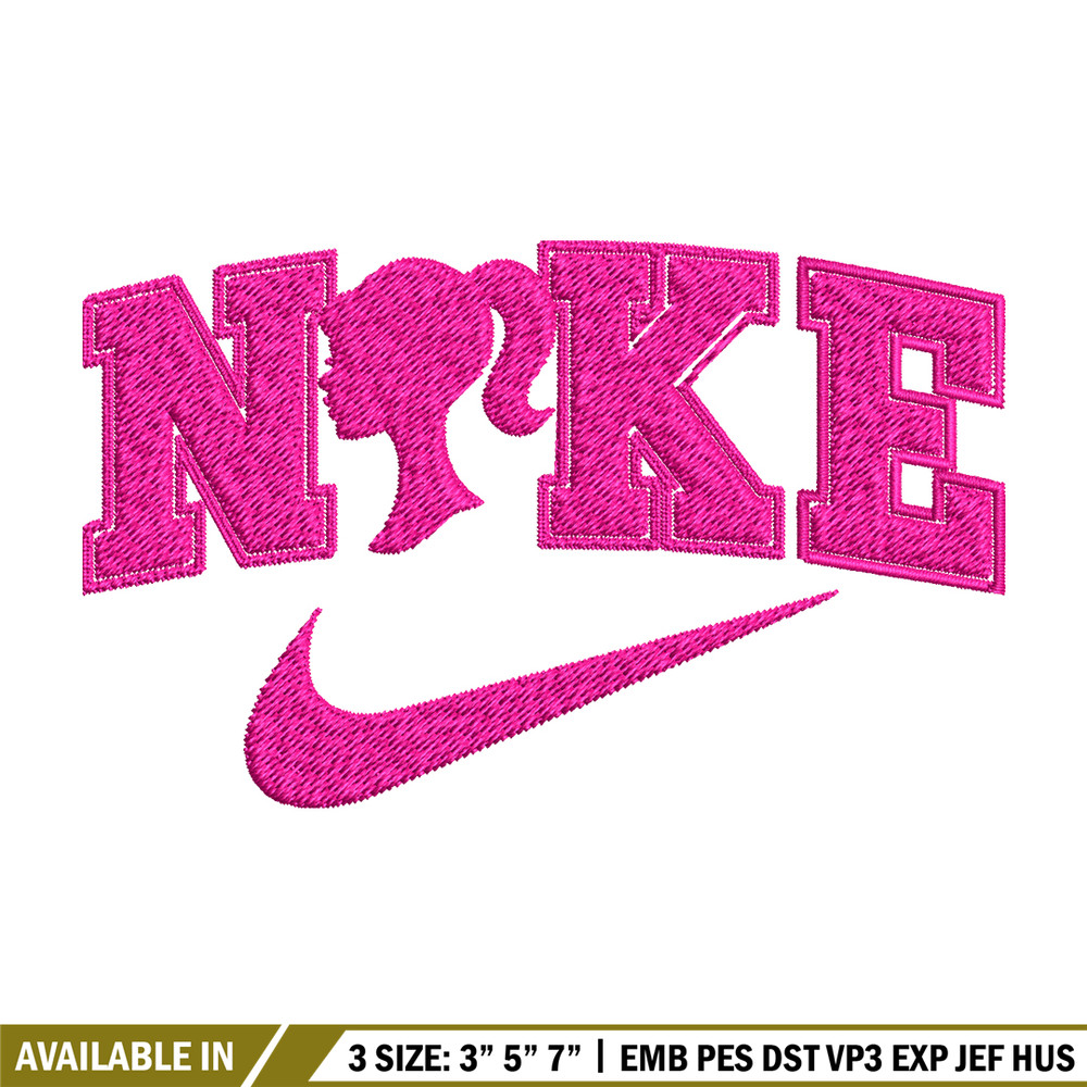 Nike barbie Embroidery design, logo Embroidery, Embroidery File, logo design, logo shirt, Digital download..jpg