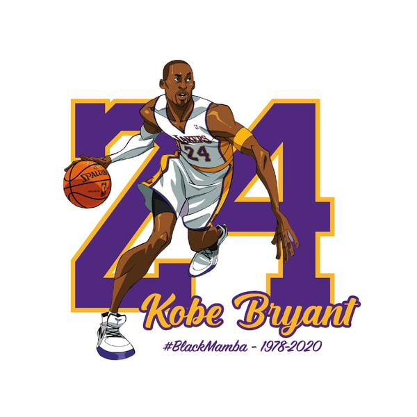 Kobe Bryant Vector R Kobe Bryant SVG, Kobe Bryant SVG, Kobe SVG, Baskeball Player - Inspire ...