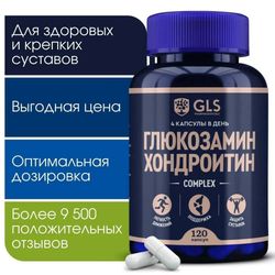 Glucosamine Chondroitin 800 mg, dietary supplements / vitamins for joints, ligaments and cartilage, 120 capsules