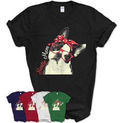 womens boston terrier mom bostie gifts for women girls t-shirt