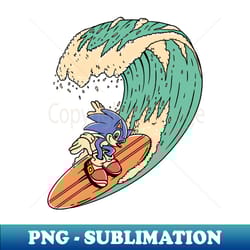 sonic surfboarding - sublimation-ready png file - unleash your creativity