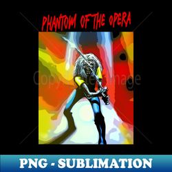 eddie phantom of the opera - decorative sublimation png file - capture imagination with every detail