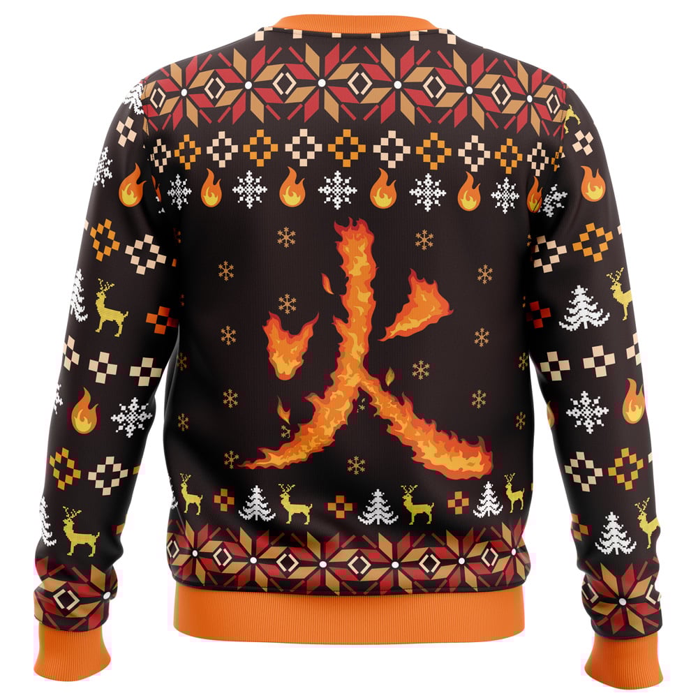 Fire Rengoku Demon Slayer All Over Print Hoodie 3D Zip Hoodie 3D Ugly Christmas Sweater 3D Fleece Hoodie