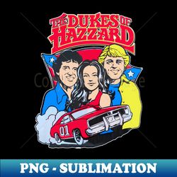 dukes of hazzard - luke daisy and bo - digital sublimation download file - enhance your apparel with stunning detail