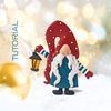 Christmas ornament Gnome pendant or brooch made of polymer clay video tutorial.jpg