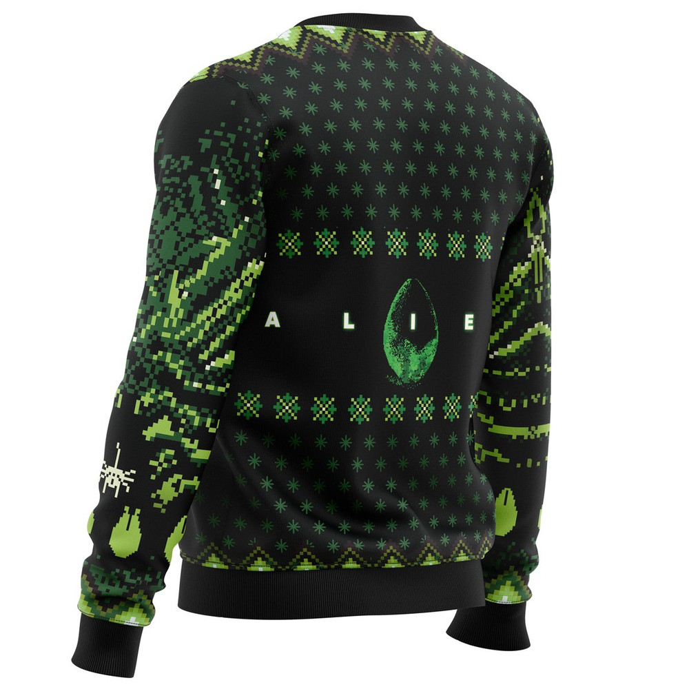 Xenomorph Alien All Over Print Hoodie 3D Zip Hoodie 3D Ugly Christmas Sweater 3D Fleece Hoodie