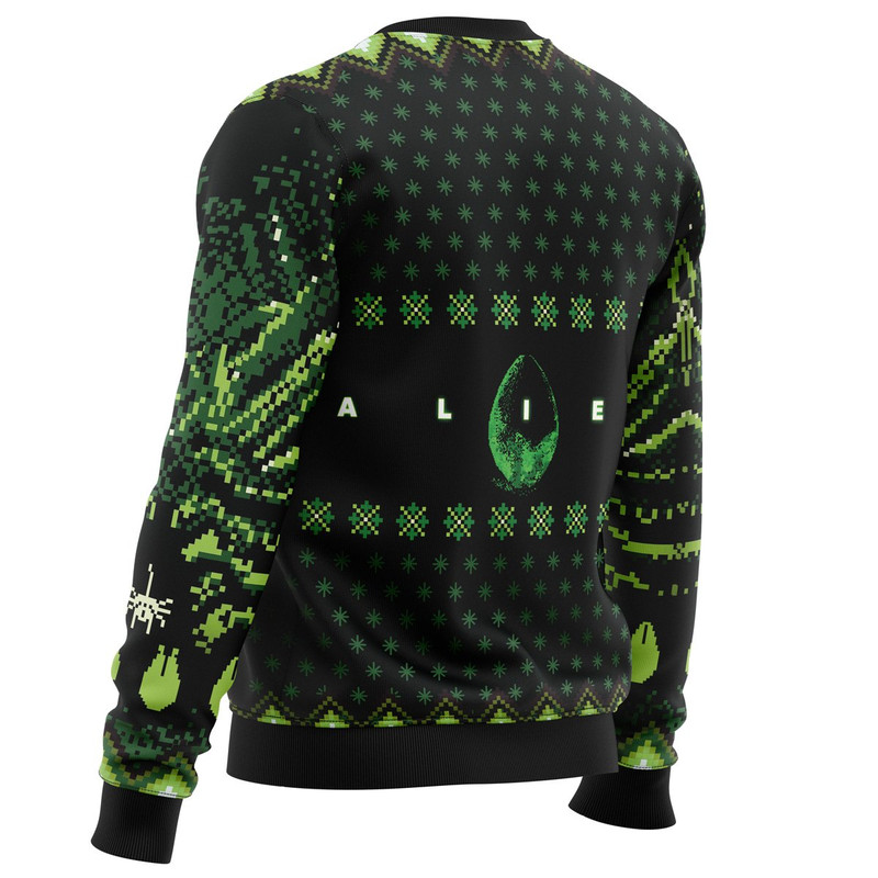 Xenomorph Alien All Over Print Hoodie 3D Zip Hoodie 3D Ugly Christmas Sweater 3D Fleece Hoodie