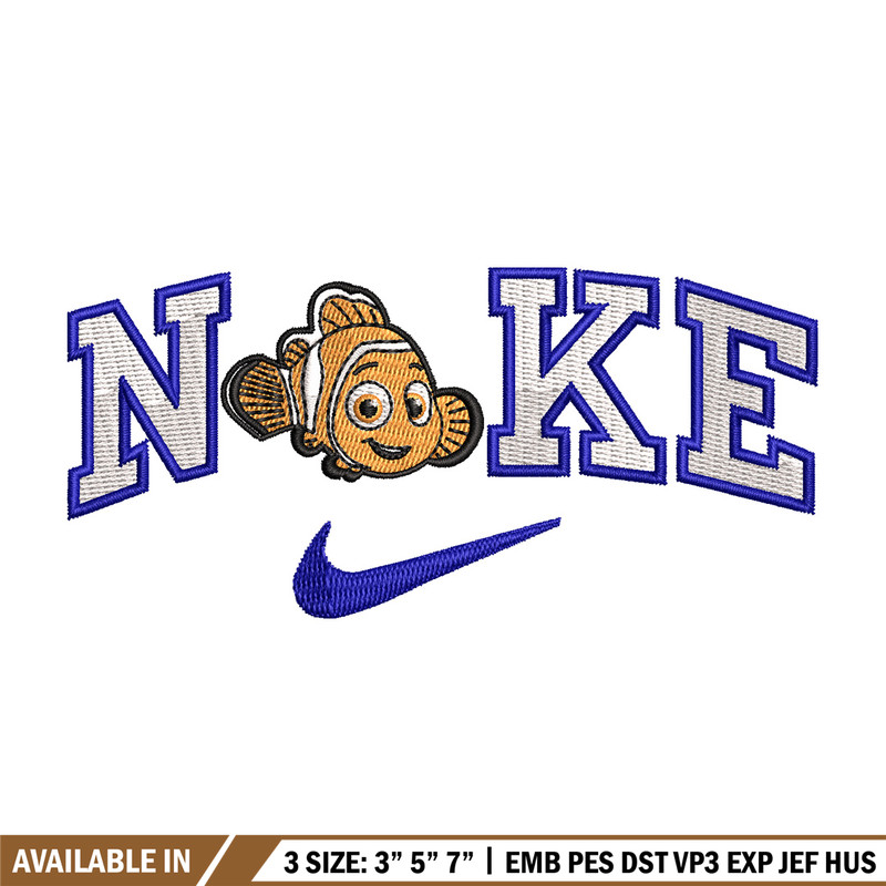 Nike fish cartoon embroidery design, Cartoon embroidery, Nike design, Embroidery shirt, Embroidery file,Digital download.jpg