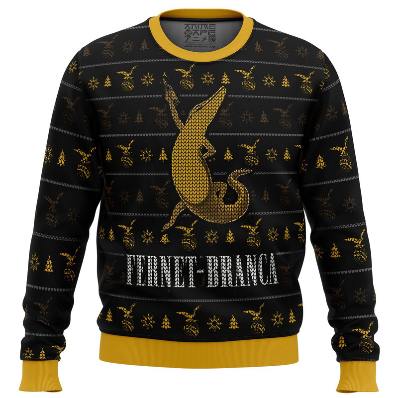 Fernet Branca All Over Print Hoodie 3D Zip Hoodie 3D Ugly Christmas Sweater 3D Fleece Hoodie