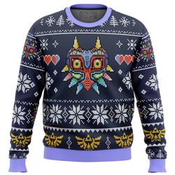 majora mask legend of zelda all over print hoodie 3d zip hoodie 3d ugly christmas sweater 3d fleece hoodie
