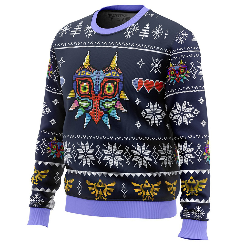 Majora Mask Legend of Zelda All Over Print Hoodie 3D Zip Hoodie 3D Ugly Christmas Sweater 3D Fleece Hoodie