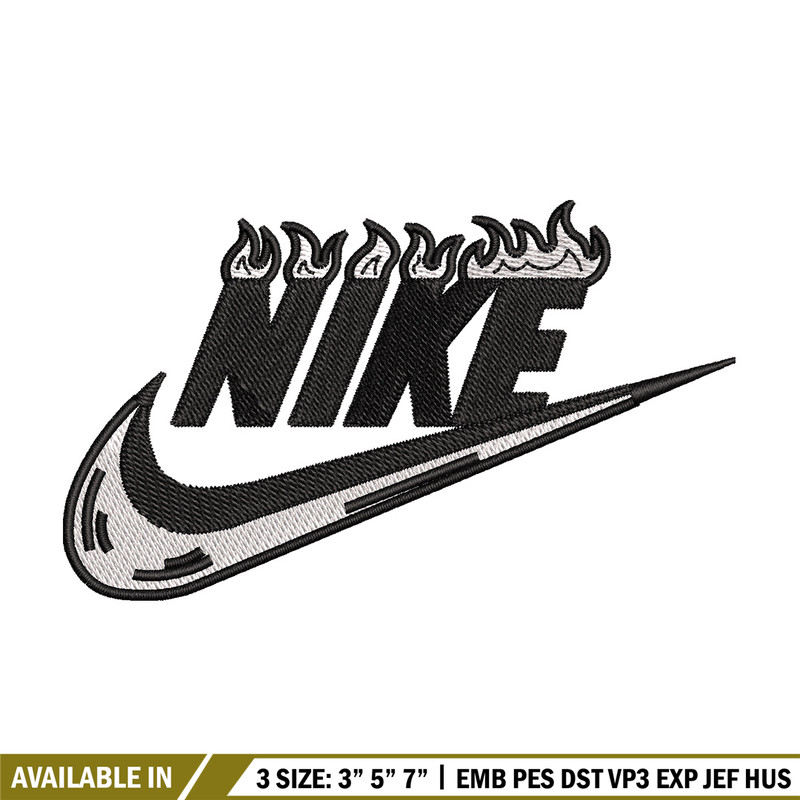 Nike flame embroidery design, Flame embroidery, Nike design, Embroidery shirt, Embroidery file, Digital download.jpg