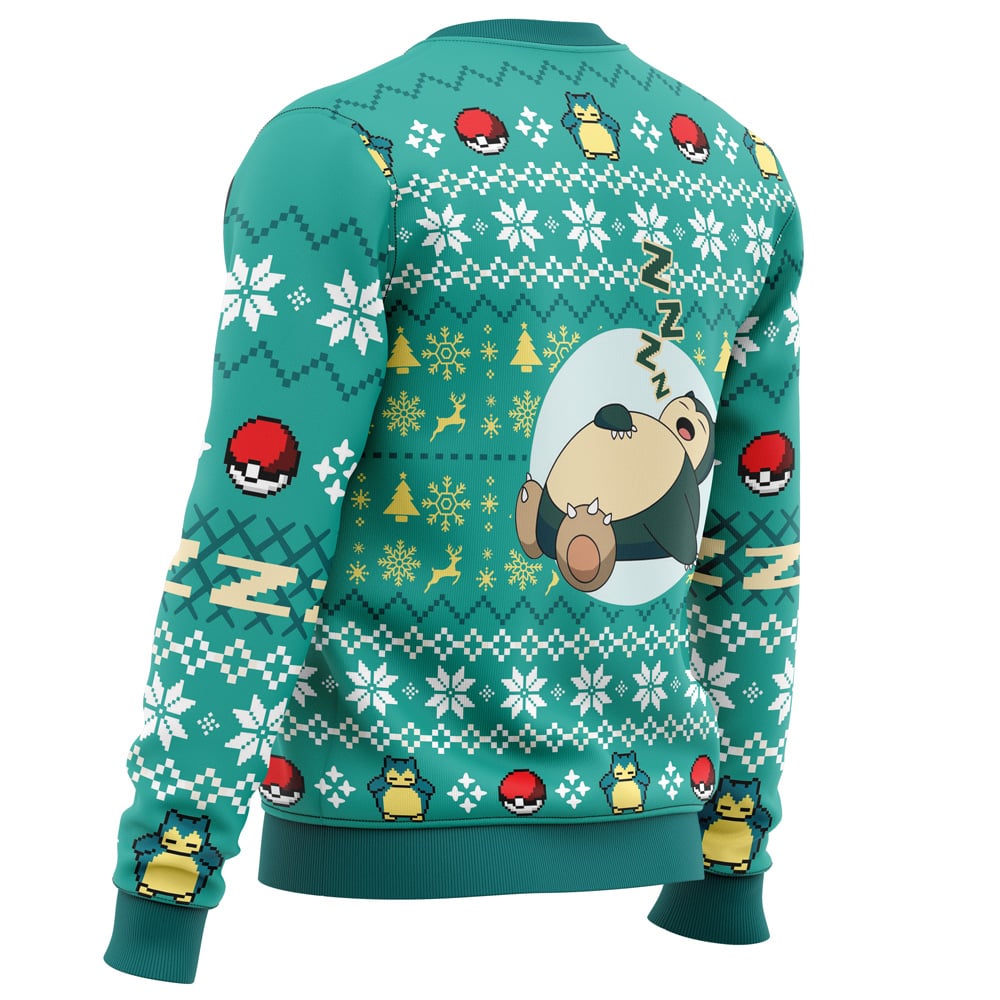 All is Calm All Bright Snorlax Pokemon All Over Print Hoodie 3D Zip Hoodie 3D Ugly Christmas Sweater 3D Fleece Hoodie