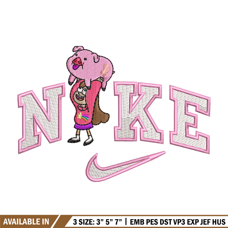 Nike girl pig embroidery design, Nike embroidery, Nike design, Embroidery shirt, Embroidery file,Digital download.jpg