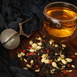 Organic Herbal tea | Vigor tea | Antioxidant | Black tea | Schisandra chinensis | Goji Berry | Jasmine blossoms |