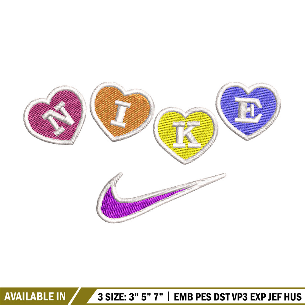 Nike heart embroidery design, Logo embroidery, Nike design, Embroidery shirt, Embroidery file, Digital download.jpg