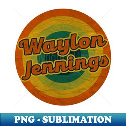waylon jennings - decorative sublimation png file - capture imagination with every detail