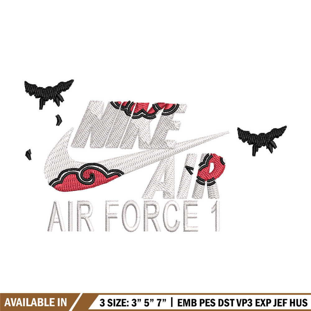 Nike itachi embroidery design, Naruto embroidery, Nike design,Embroidery file,Embroidery shirt,Digital download.jpg