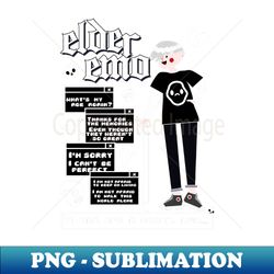 elder emo - instant sublimation digital download - transform your sublimation creations
