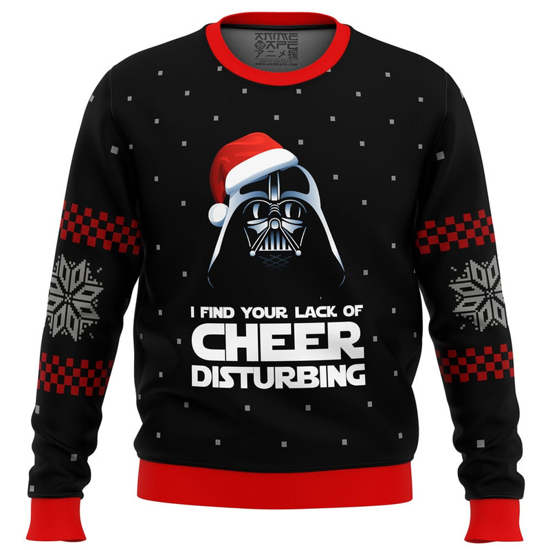 Star Wars Vader Lack of Cheer All Over Print Hoodie 3D Zip Hoodie 3D Ugly Christmas Sweater 3D Fleece Hoodie