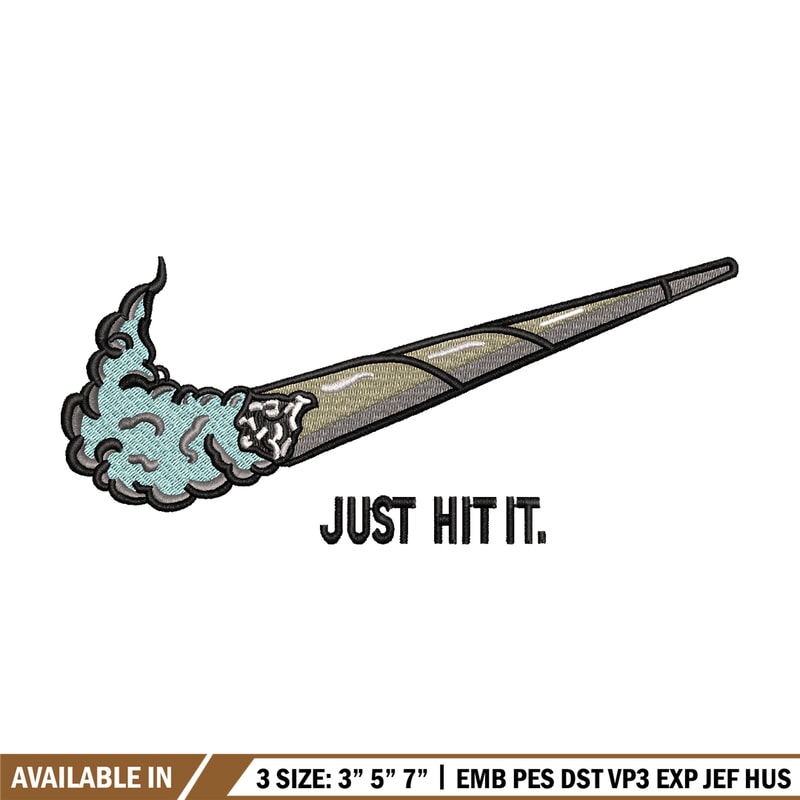 Nike Just Hit It embroidery design, Nike embroidery, Nike design, logo shirt, Embroidery shirt, Instant download..jpg