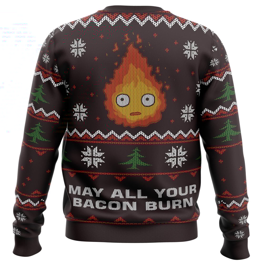 Ghibli May All Your Bacon Burn All Over Print Hoodie 3D Zip Hoodie 3D Ugly Christmas Sweater 3D Fleece Hoodie
