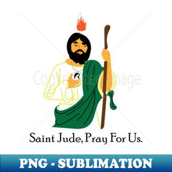 saint jude pray for us - elegant sublimation png download - perfect for sublimation art
